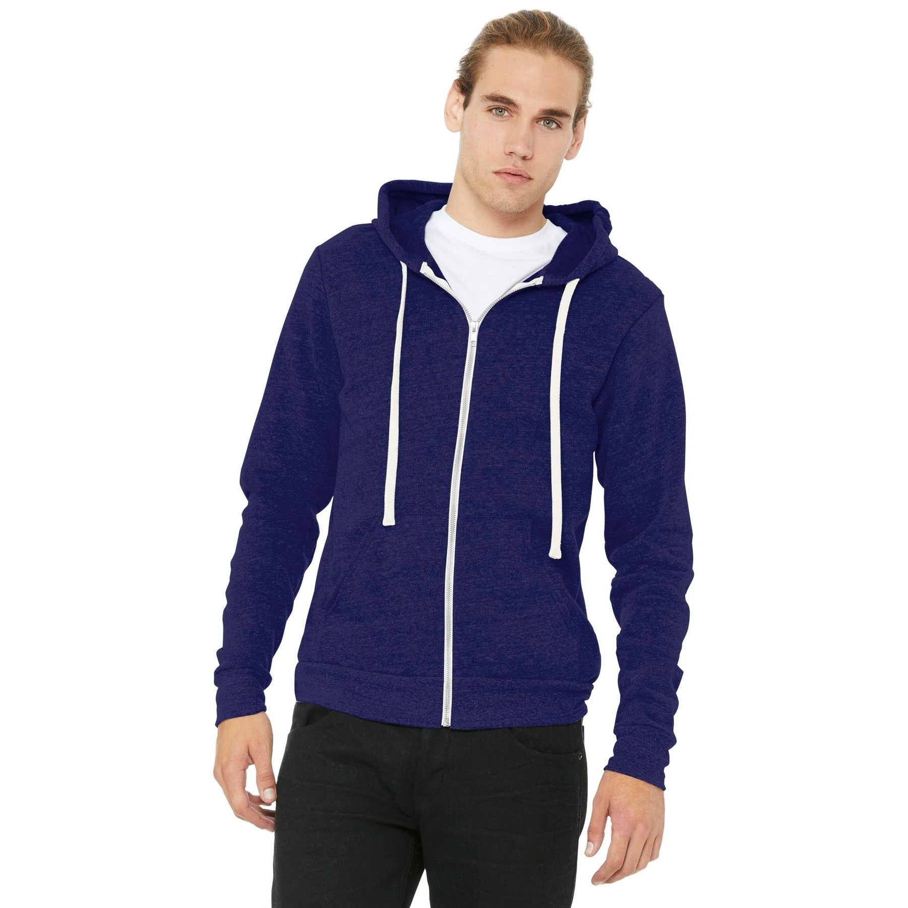 Bella + Canvas-BELLA+CANVAS ® Unisex Triblend Sponge Fleece Full-Zip Hoodie. BC3909-MedTech-3
